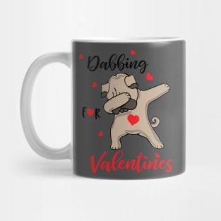 Valentines Shirt, Dabbing Dog Heart, Gift and Décor Idea Mug